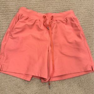 Old Navy high rise power soft shorts, 5”, coral, size small